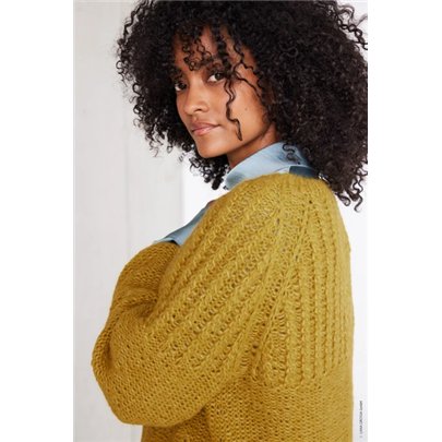 Top down raglansweater FJ70M38