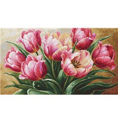 Luca-S Kit de broderie Tulipes gracieuses