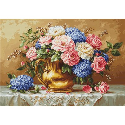 Kit de broderie Fleur dorée