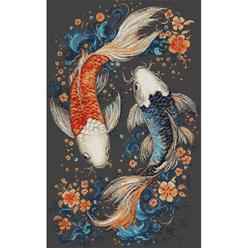 Stickset Zwei magische Fische Stickset Zwei magische Fische