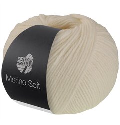 Lana Grossa Merino Soft 001 Ecru