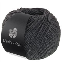 Lana Grossa Merino Soft 010 Donkergrijs