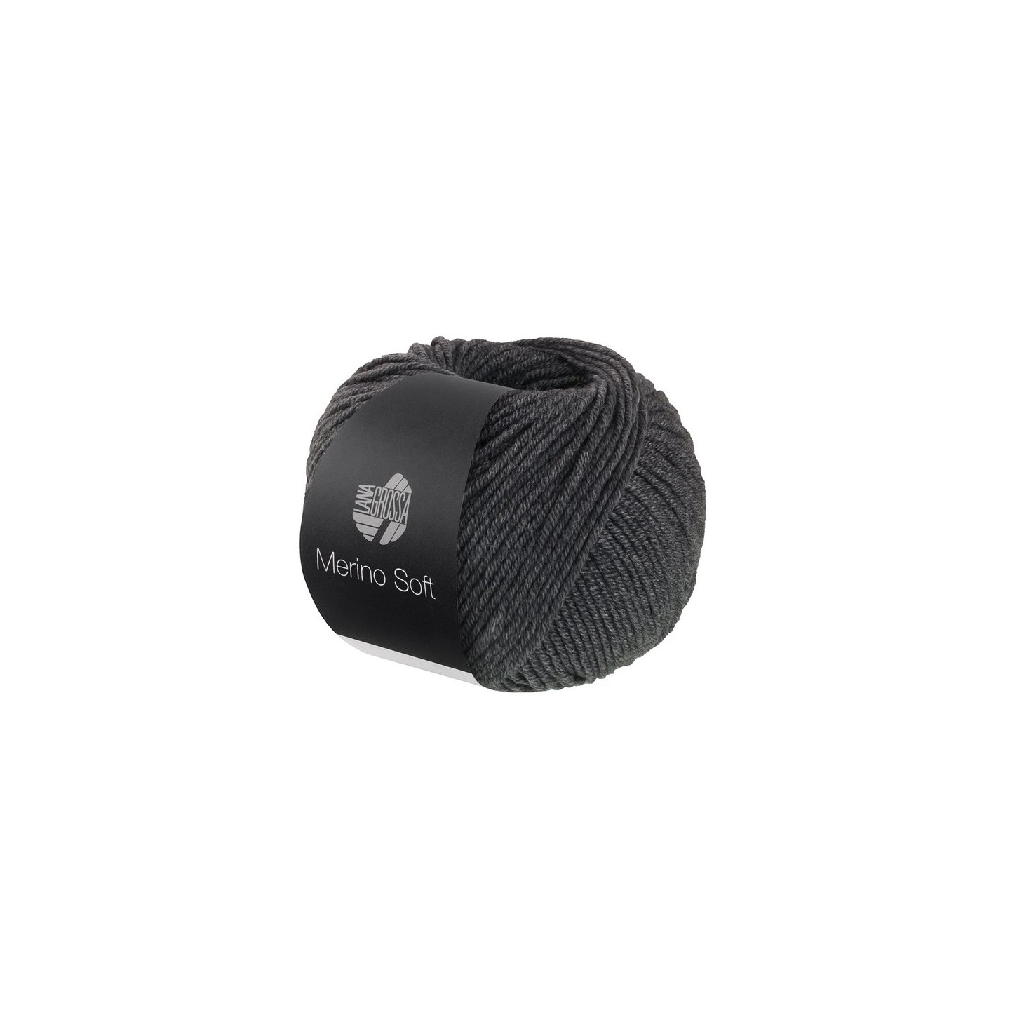 Lana Grossa Merino Soft 010 Donkergrijs