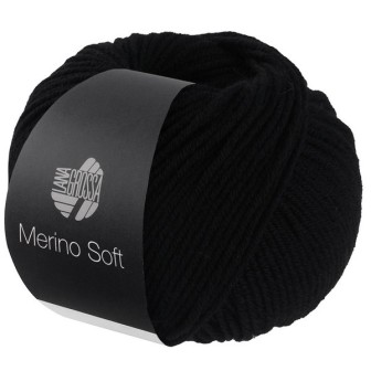 Lana Grossa Merino Soft 020 Zwart