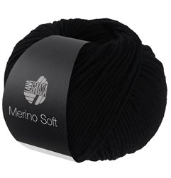 Lana Grossa Merino Soft 020 Zwart