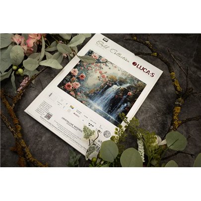Stickset Kristallklarer Wasserfall