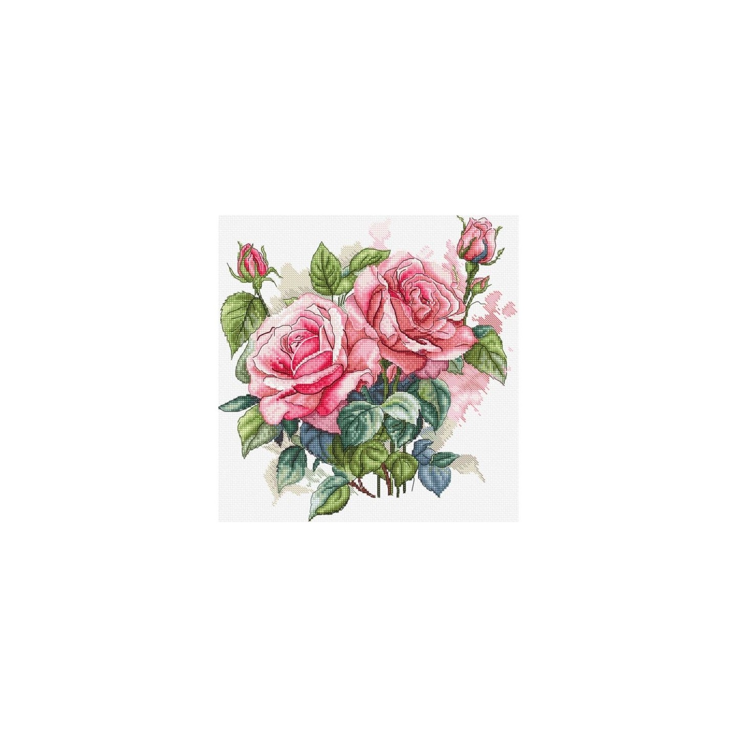 Embroidery kit Pink Bloom
