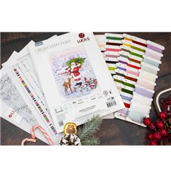 Embroidery kit Santa With Tree