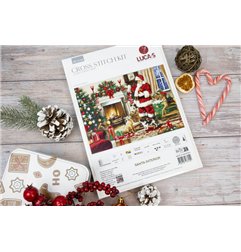 Luca-S Kit de broderie Intérieur du Père Noël