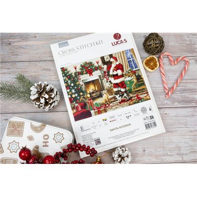 Stickset Weihnachtsmann-Interieur