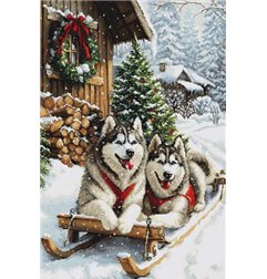Luca-S Embroidery kit The Magic of the Nordic Winter