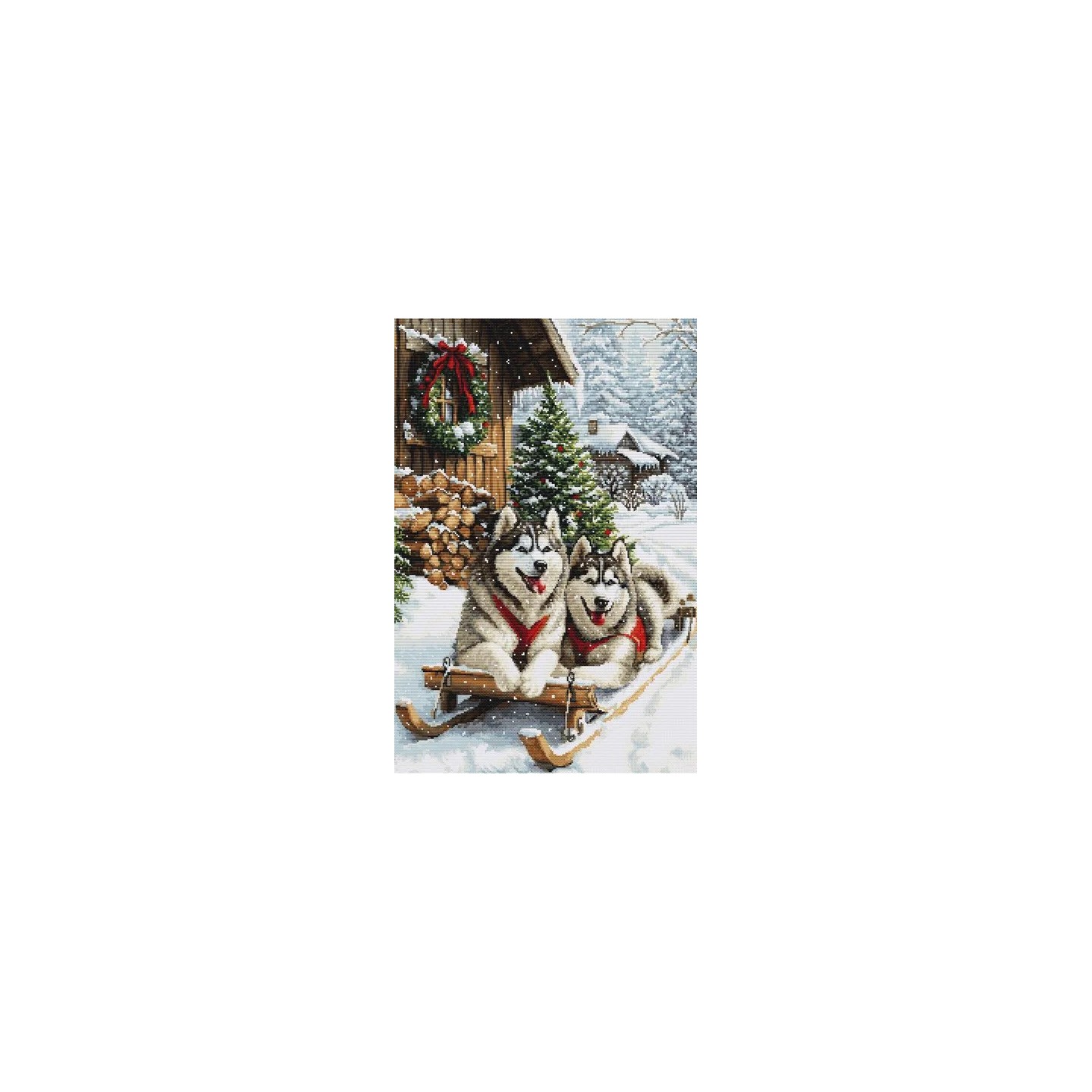 Luca-S Embroidery kit The Magic of the Nordic Winter