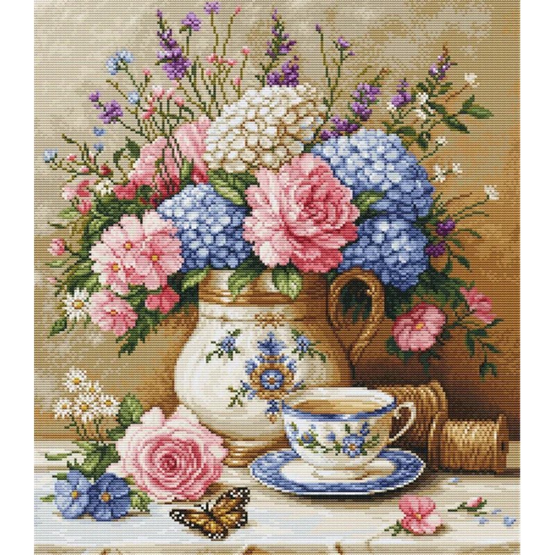 Embroidery kit Floral Nostalgia Embroidery kit Floral Nostalgia