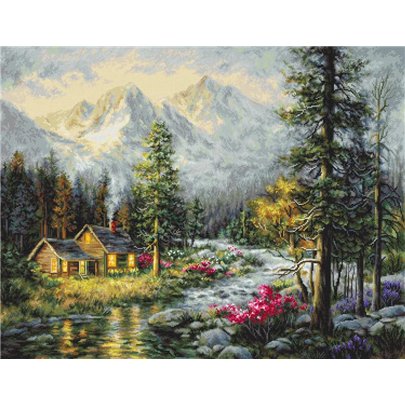 Luca-S Embroidery kit Camper's Cabin