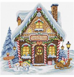Kit de broderie La boutique du Père Noël