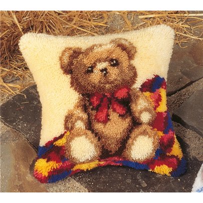 Latch hook cushion kit Bear cub 14124