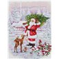 Kit de broderie Le Père Noël avec son sapin Kit de broderie Le Père Noël avec son sapin