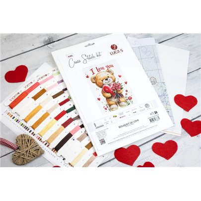 Borduurpakket Boeket van liefde