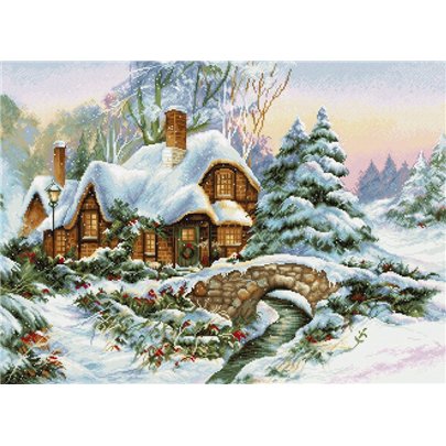 Borduurpakket Winterlandschap