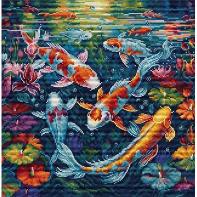 Embroidery kit The Aquarium