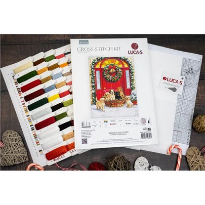 Stickset Weihnachtsmannlieferung