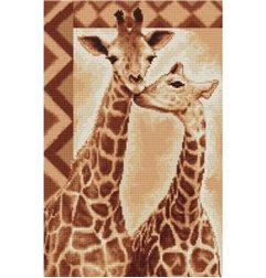 Borduurpakket giraffen