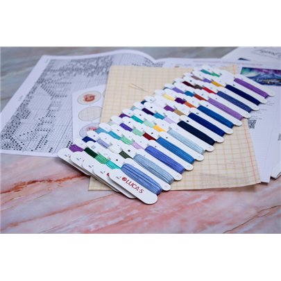Stickset Nordlichter (petit point)