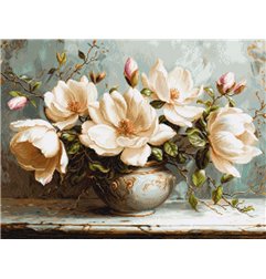 Stickset Die geheimnisvollen Magnolien (petit point)