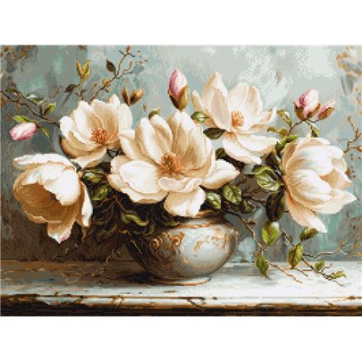 Stickset Die geheimnisvollen Magnolien (petit point)