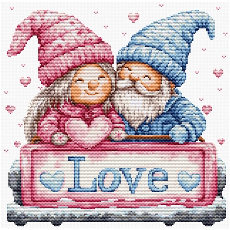 Embroidery kit Winter love