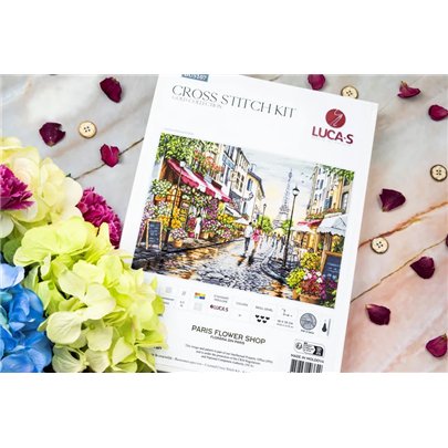 Embroidery kit Paris Flower Shop