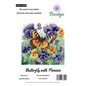 Borduurpakket Vlinder met violetjes Borduurpakket Vlinder met violetjes