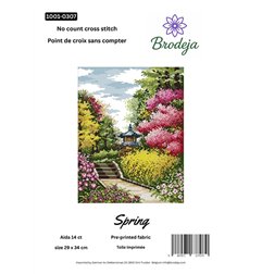 Stickset Frühling
