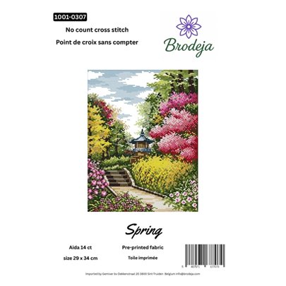 Stickset Frühling