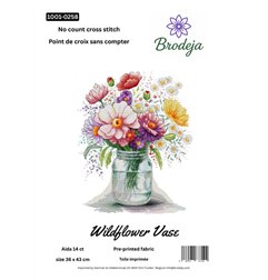 Embroidery kit Wildflower vase