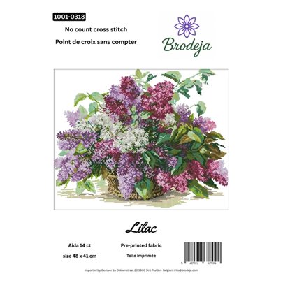 Embroidery kit Lilac