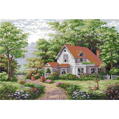 Kit de broderie Villa des bois