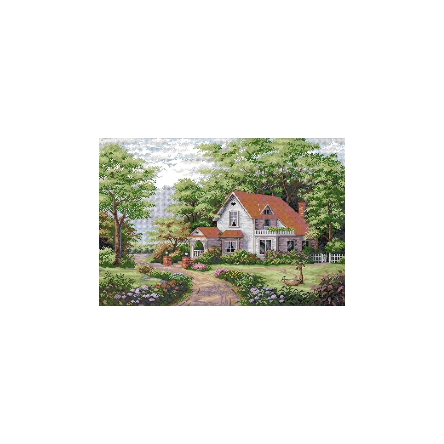 Embroidery kit Woodland Villa
