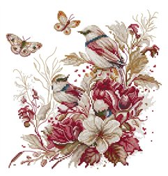 Borduurpakket Herfstvogel