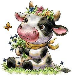 Borduurpakket Schattig koeitje