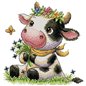 Kit de broderie Mignonne petite vache Kit de broderie Mignonne petite vache