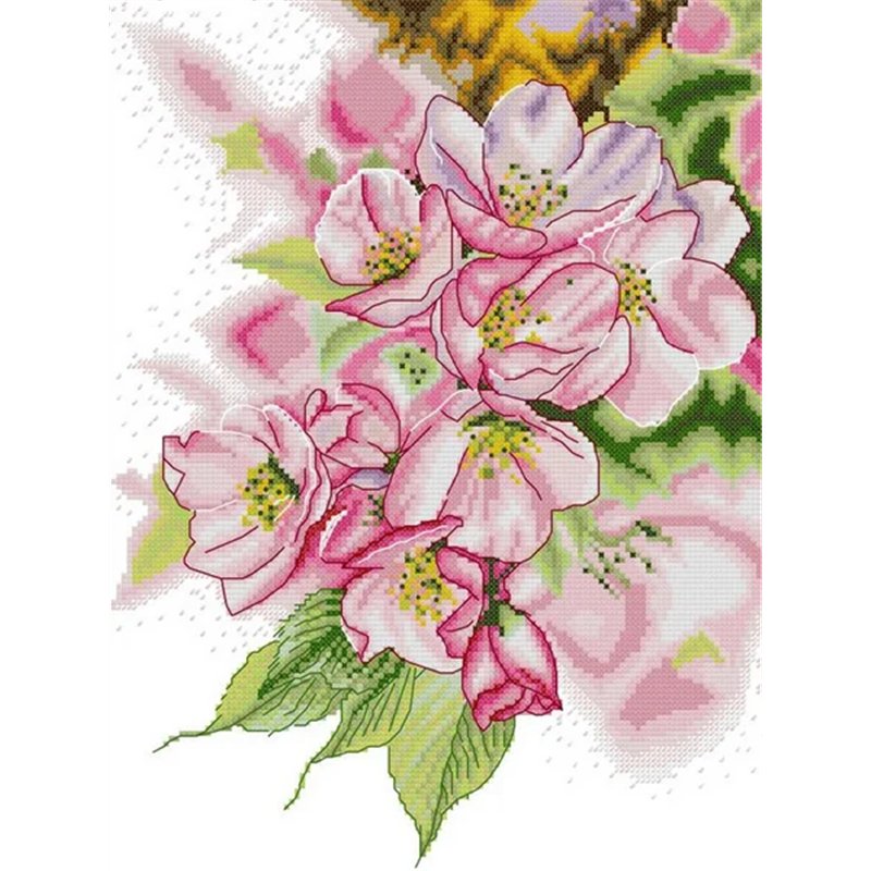 Embroidery kit Dazzling Magnolia
