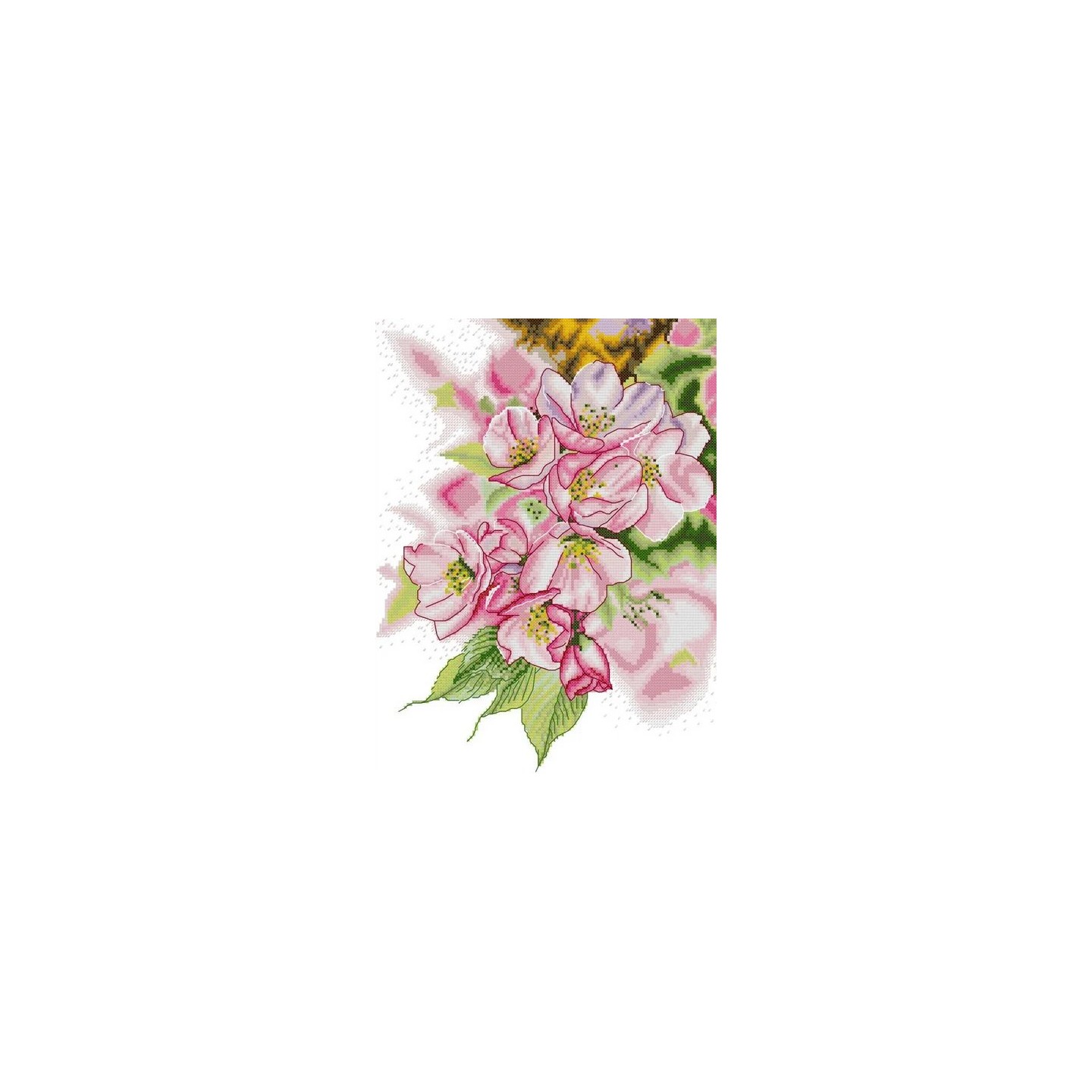 Stickset Schillernde Magnolie