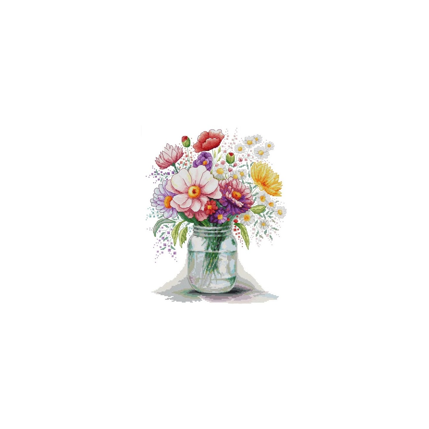 Borduurpakket Wildebloemen vaas