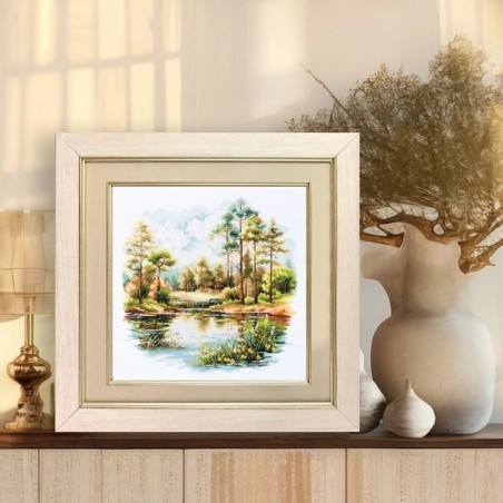 Embroidery kit Forest Lake