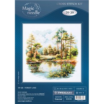 Kit de broderie Lac forestier