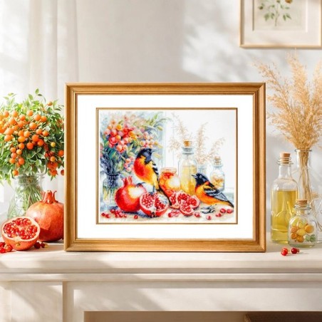 Embroidery kit Pomegranate Breakfast