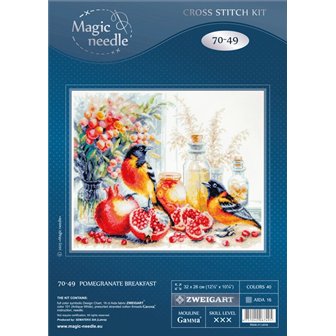 Stickset Granatapfel-Frühstück