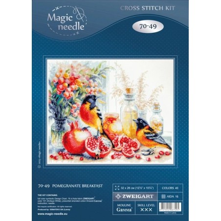 Embroidery kit Pomegranate Breakfast Embroidery kit Pomegranate Breakfast