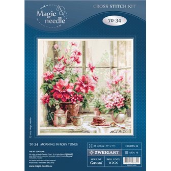 Embroidery kit Morning in Rosy Tones